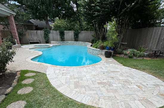 Back yard pool remodel