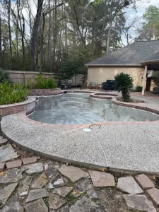 Pool remodeling, empty pool