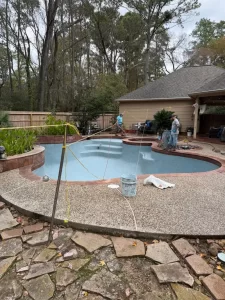 pool restoration and resurfacing project